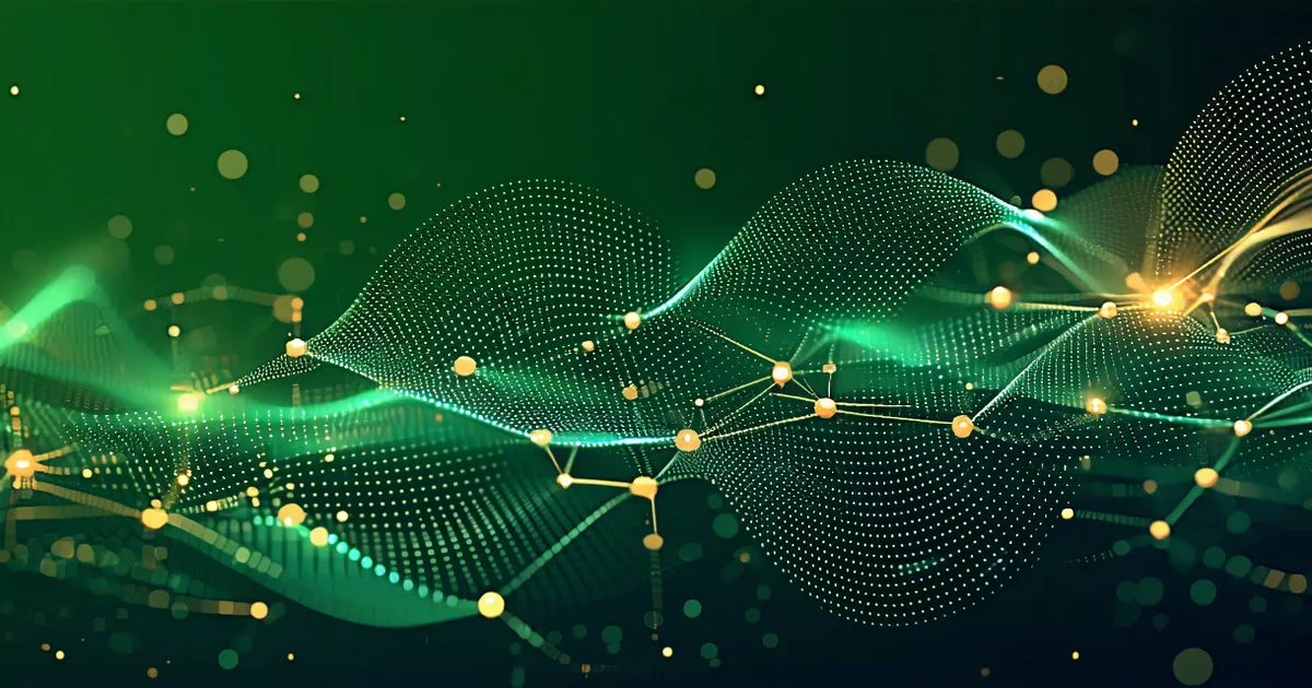 Abstract open banking data infrastructure visualization